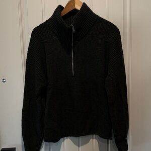 Old Navy Forest Green Half-Zip mock neck Sweater